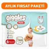 Giggles Pants Külotlu Bebek Bezi 6 Numara XLarge 100 Adet - 1