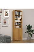 Asra Trend MDF Petra Kapaklı Kitaplık – Ayarlanabilir Raf, Ev & Ofis Modern Dekoratif Kitaplık, K-35 thumbnail 1