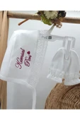 gros shop Yeni Doğan Dantelli 3'lü Hastane Çıkış Tulum Seti - 3
