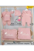 gros shop Yeni Doğan %100 Doğal 4Katlı Müslin Hastane Çıkış Mevlüt Seti (Kişiye Özgü İsimli Nakış Desenli) thumbnail 1