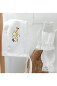 gros shop Yeni Doğan Danteli 3'lü Hastane Çıkış Tulum Seti - Mevlüt Seti (KİŞİYE ÖZGÜ İSİMLİ NAKIŞ DESENLİ) thumbnail 4