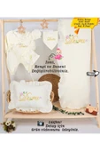 gros shop Yeni Doğan %100 Pamuk Müslin Hastane Çıkış Mevlüt Seti-Takı Yastık(Kişiye Özgü İsimli Nakış Desenli) thumbnail 1