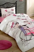 Ranforce Tek Kişilik Nevresim Takımı Cute Girls - 1