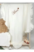 gros shop Yakalı Müslin Kumaş Hastane Çıkış Mevlüt Seti %100 Pamuk Organik (Kişiye Özgü İsimli Nakış Desenli) - 7