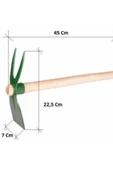 SPRENDA Çiçek Çapası Çatal 70x225mm - 45cm Düz Saplı - 4