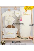 gros shop Yeni Doğan %100 Pamuk Müslin Hastane Çıkış Mevlüt Seti-Takı Yastık(Kişiye Özgü İsimli Nakış Desenli) - 1