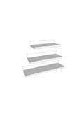 Modern Organizer Düzenleyici Dekoratif Kitaplık Banyo Mutfak 3'lü Duvarrafı - 8