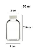 50 ml şeffaf cam mini ginger shot şişesi, 12 adet, detox şişesi, sızdırmaz kapaklı şişe, süs şişesi, kolonya şişesi, koku şişesi - 3