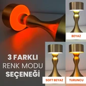 UpWay Dekoratif Retro Modern Tarz Dokunmatik 3 Modlu Şarjlı Golden Masa Lambası - 2