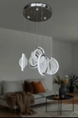 5 li Halka Sarkıt Led Avize - 6