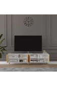 Tv Ünitesi Beyaz & Safir Meşe T-02 - 2
