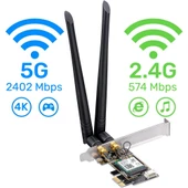 Cudy WE3000 5,2 Bluetooth, 2402Mbps Wi-Fi 6 Express Adaptör thumbnail 8