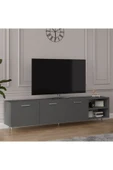 Asra Trend MDF Koyu Gri TV Ünitesi - 200 cm, Şık & Modern Tasarım TV Sehpası, T-21 thumbnail 1
