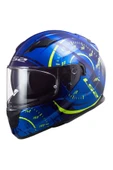 LS2 Stream Evo Tacho Mavi-Neon Sarı Kask M Beden - 1