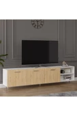 Tv Ünitesi Safir Meşe & Beyaz T-19 - 2