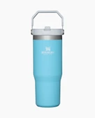 Stanley The IceFlow Flip Straw Pipetli Termos Bardak 0,89 LT Azur Mavisi - 1