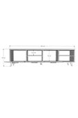 Tv Ünitesi Beyaz & Ceviz T-25 - 5