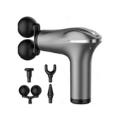 Ozmik HB-011  6 Fonksiyonlu Titreşimli Yoğurmalı 4 Başlıklı Masaj Aleti Darbeli Masaj Tabancası thumbnail 1