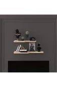 Doğal Modern Organizer Düzenleyici 2'li Kıvrımlı Dekoratif Kitaplık Banyo Mutfak Duvar Rafı - 10