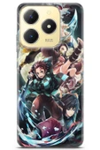 Uvilda Realme C61 Uyumlu Anime 5 Telefon Kabı Demon Slayer I - 1