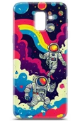 Uvilda Samsung Galaxy J6 Uyumlu Renkler 15 Telefon Kabı Astronot Gezegen - 2