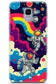 Uvilda Samsung Galaxy J6 Uyumlu Renkler 15 Telefon Kabı Astronot Gezegen - 1