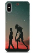 Uvilda Apple iPhone X Uyumlu Manga 15 Tpu Death Note Gece - 1