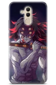 Uvilda Huawei Mate 20 Lite Uyumlu Manga 34 Fit Baskılı Kokushibo Kimetsu Demon - 1
