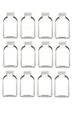 100 ml şeffaf cam mini ginger shot şişesi, 24 adet, detox şişesi, sızdırmaz kapaklı şişe, süs şişesi, kolonya şişesi, koku şişesi - 1