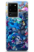 Uvilda Samsung Galaxy S20 Ultra Uyumlu Pokemon 1 Baskılı Telefon Kabı Pokemon I - 1