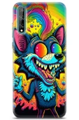 Uvilda Huawei P Smart S 2020 Uyumlu Renkler 16 Koruma Renkli Kurt Vector - 1