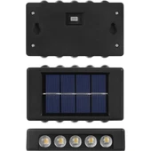 10 Ledli Solar Bahçe Dış Mekan Duvar Aydınlatması 2'li Set - 3