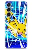 Uvilda Samsung Galaxy S23 Fe Uyumlu Pokemon 2 Baskılı Telefon Kabı Elektrik Picachu - 1