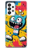 Uvilda Samsung Galaxy A53 5g Uyumlu Renkler 13 Hd Desen Agresif Kedi - 1