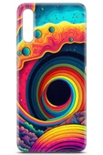 Uvilda Samsung Galaxy A70 Uyumlu Renkler 12 Soft Silikon Renk Sarmal Mavi - 2