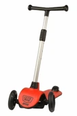 Şeker Adası Let's Ride Kaliteli Kırmızı 3 Teker Işıklı Scooter ve Kask- Dizlik- Dirseklik Set - 3