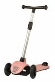 Şeker Adası Let's Ride Kaliteli Pembe 3 Teker Işıklı Scooter ve Kask- Dizlik- Dirseklik Set - 3