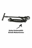 Şeker Adası Kaliteli Gri Çocuk Scooter Katlanabilir 2 Teker (8 Yaş ve Üzeri) Max 100 Kadar Taşır - 3