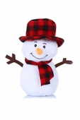 Şeker Adası Peluş Kardan Adam 25 Cm  Yılbaşı Kış Dekoratif Hediye Süslemee - 2