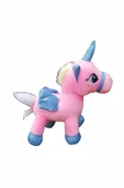 Şeker Adası Sevimli Kanatlı Boynuzlu Gökkuşağı Unicorn Pony At Peluş Oyuncak 20cm - En Güzel Hediye - 2