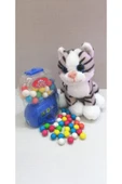 Şeker Adası 2 Si 1 Arada / Sevimli Tekir Kedi 15 Cm Ve Mavi Jackpot Sakız Makinesi - 1