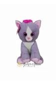Şeker Adası Miyavlayan Pembe Tokalı Camgöz Peluş Sesli Kedi 30 Cm ( KEDİ SESİ ÇIKARAN ) thumbnail 1