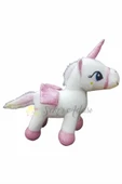 Şeker Adası Kanatlı Boynuzlu Unicorn Pony At Peluş Oyuncak 20cm thumbnail 3