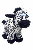 Şeker Adası Sevimli Çizgili Peluş Zebra 28 Cm - Hediyelik Uyku Ve Oyun Arkadaşı Peluş Eşek Zebra Oyuncak - 1
