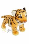 Şeker Adası Peluş Yavru Kaplan 35 cm Oyuncak Uyku ve Oyun Arkadaşı Aslan Leopar - 1