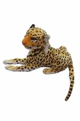Şeker Adası Sesli Kükreyen Peluş Leopar 30 Cm Küçük Boy Dekoratif Oyuncak Aslan Kaplan - 1