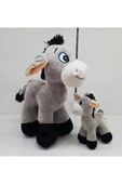 Şeker Adası Sevimli Oyuncak Peluş Yavrulu Ikili 28 Cm Eşek 15 Cm - Hediye Seti thumbnail 1
