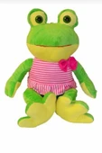Şeker Adası Elbiseli Cam Göz Peluş Kurbağa Kardeşler - Oyuncak Uyku ve Oyun Arkadaşı thumbnail 2