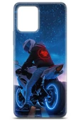 Uvilda Vivo Y15a Uyumlu Otomoto 28 Hd Kapak Gece Motor Neon Mavi - 2