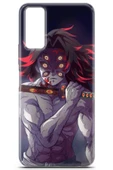 Uvilda Vivo Y20s Uyumlu Manga 34 Baskılı Telefon Kabı Kokushibo Kimetsu Demon - 2